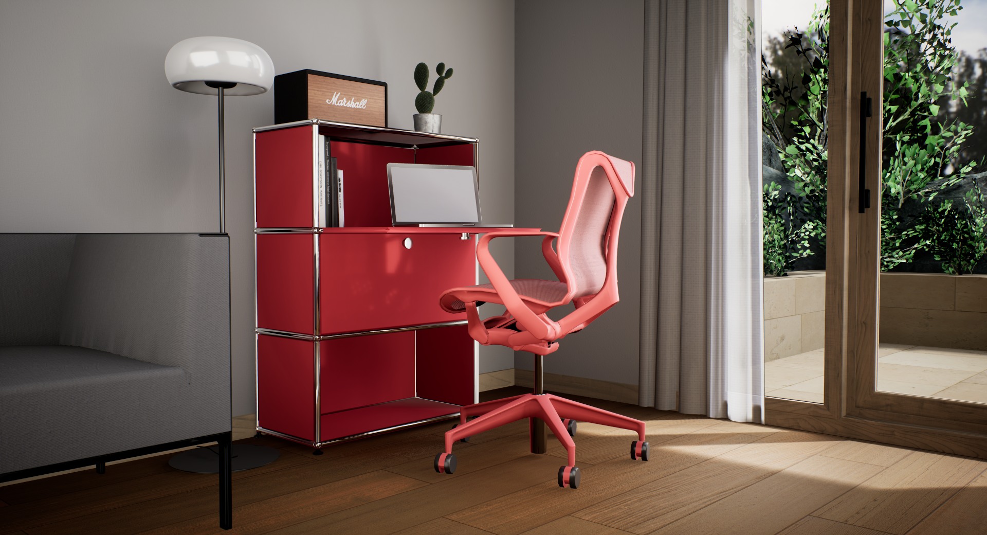 home office - pack red