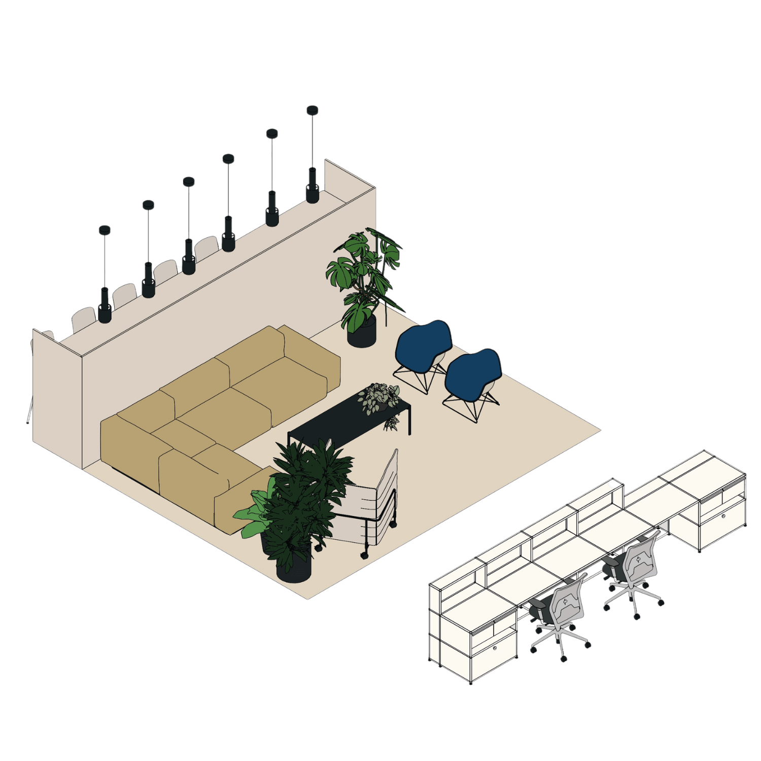 reception area or lounge area