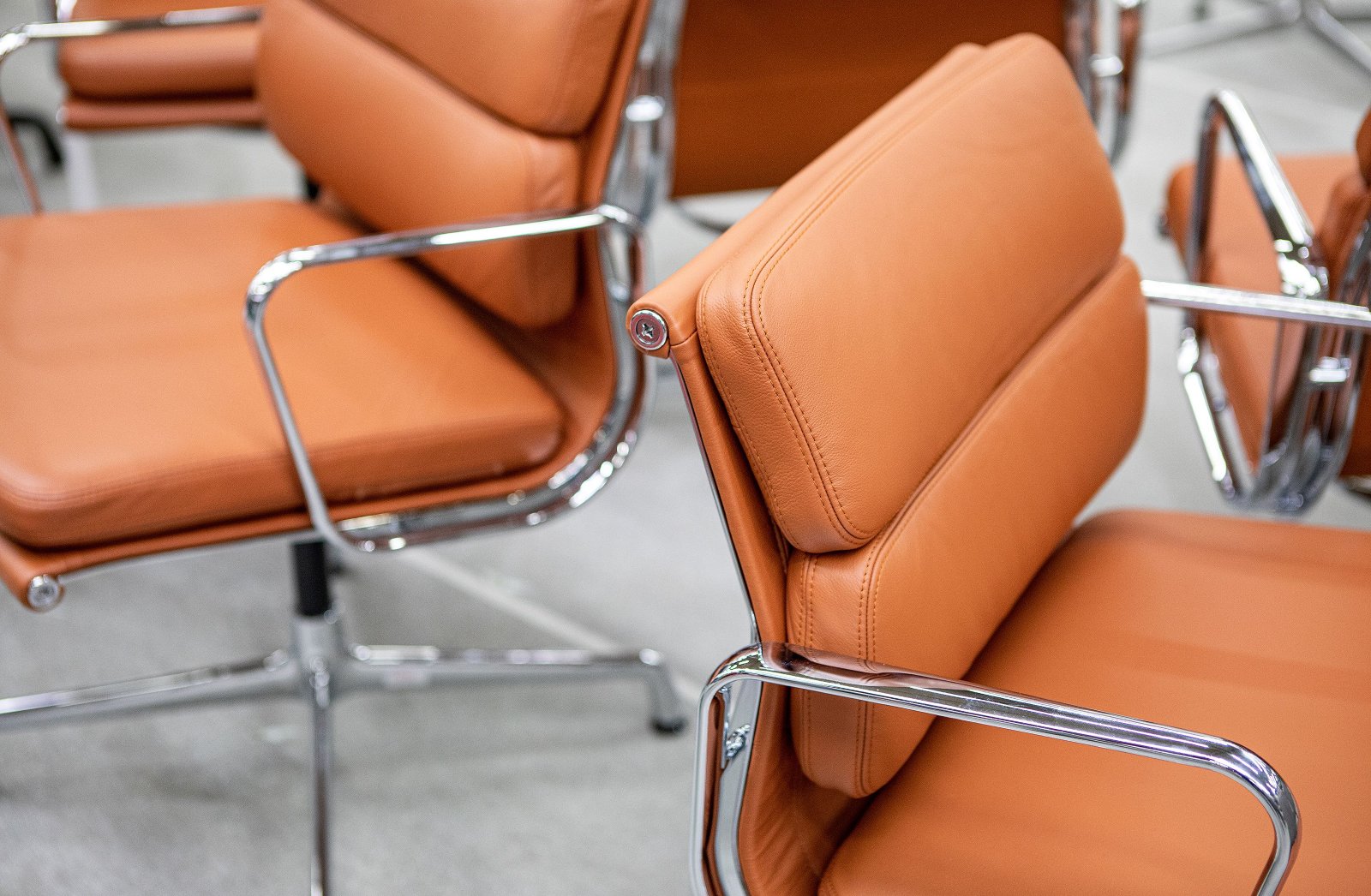 vitra sillas de oficina - modelo soft pad leather